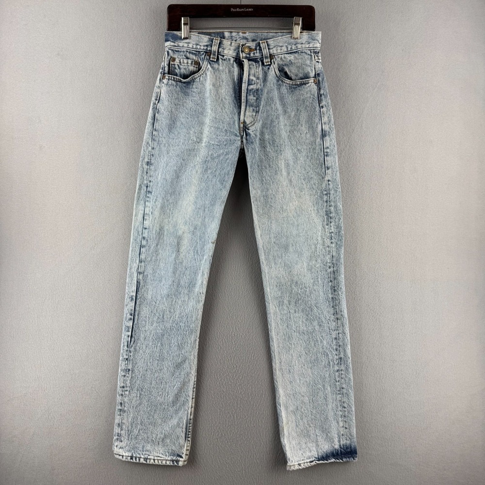 Vintage Levis Jeans Mens 30x32 (Fits 28x31) Blue 501 Straight 80s Made in USA